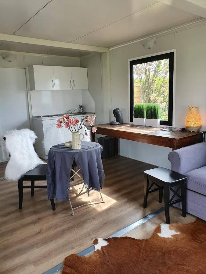 Houten Huisje Tussen Paarden Nieuwerkerken Exteriör bild